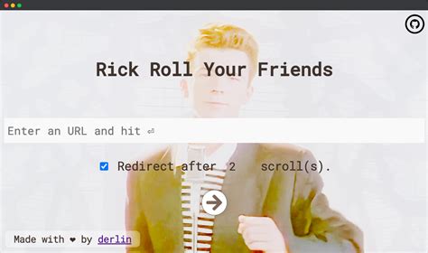 rickroll link generator|I created a Rickroll Generator : r/Noordstar